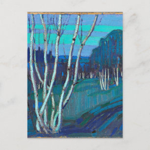 Carte Postale Silver Birches, oeuvre populaire de Tom Thomson 