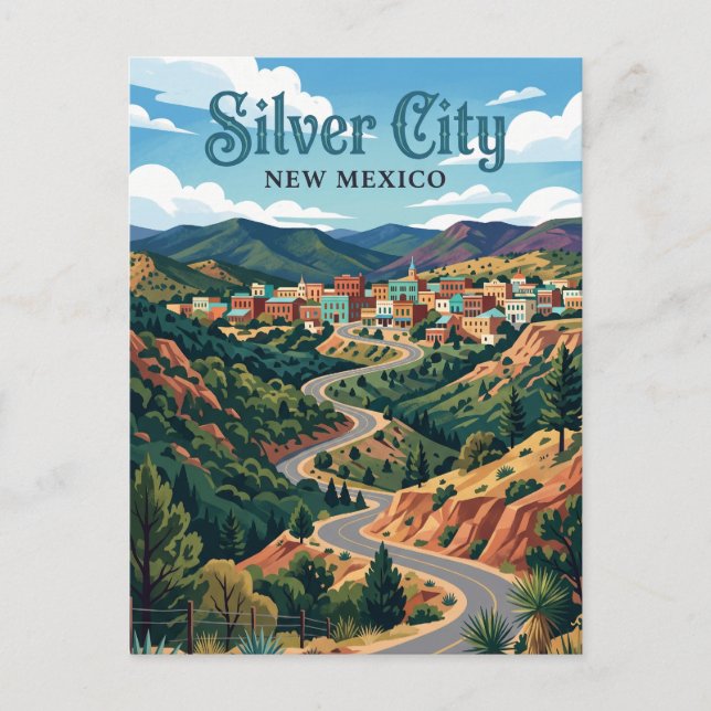 Carte Postale Silver City États-Unis (Devant)