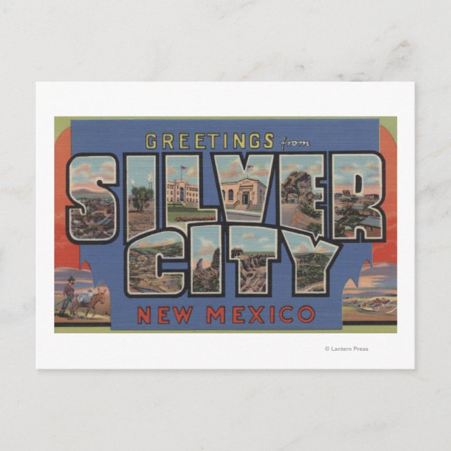 Carte Postale Silver City, Nouveau-Mexique - Grandes scènes de l (Devant)