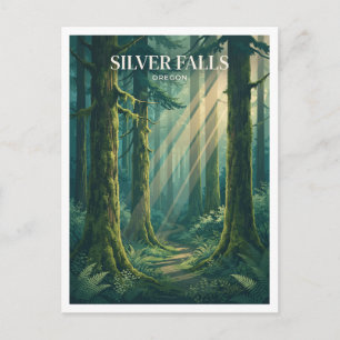 Carte Postale Silver Falls State Park Silverton Oregon Souvenir