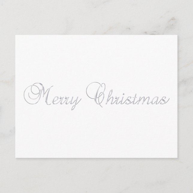 Carte postale Silver Joyeux Noël (Devant)