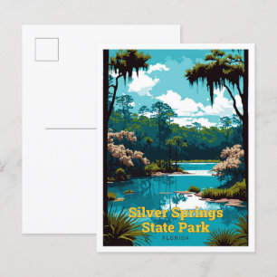 Carte Postale Silver Springs State Park Travel Art Vintage