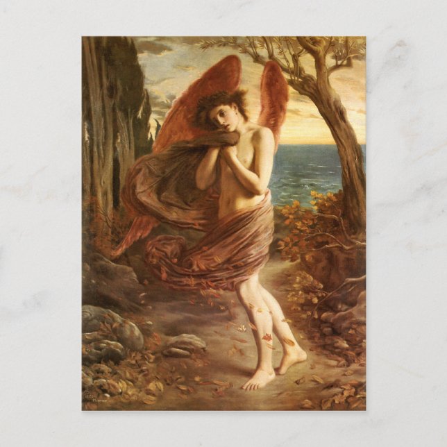 Carte Postale Simeon Solomon : L'amour en automne (Devant)