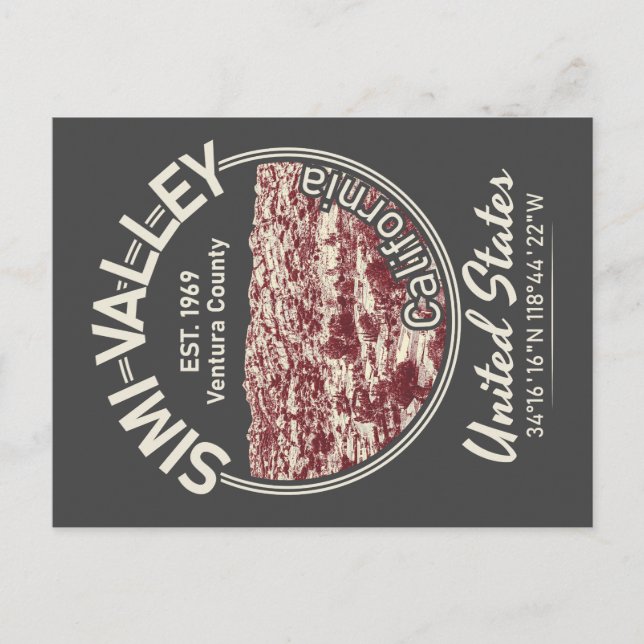 CARTE POSTALE SIMI VALLEY CITY - CALIFORNIE VINTAGE (Devant)