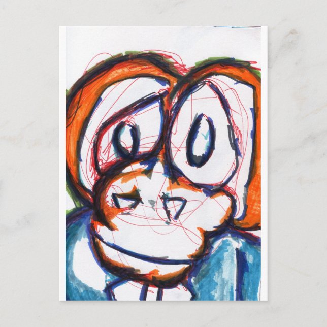 Carte Postale Simian concerné (Devant)