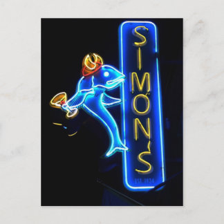 Carte postale Simons Neon