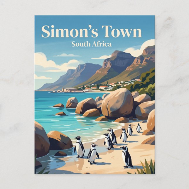 Carte Postale Simon's Town, Afrique du Sud (Devant)