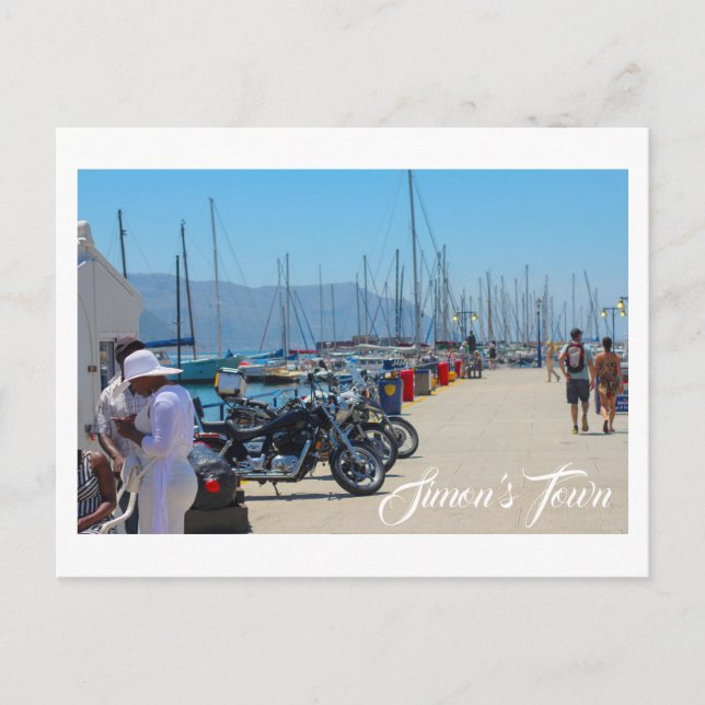 Carte Postale Simon's Town Navy Harbour Afrique du Sud (Devant)