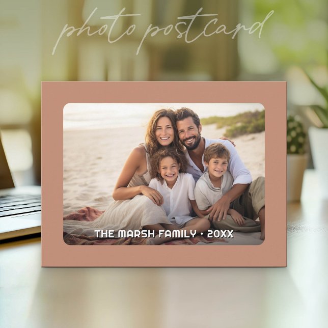 Carte Postale Simple 1 Photo Couverture Complète - Superposition (Photo Postcard - Customize with your favorite pics)