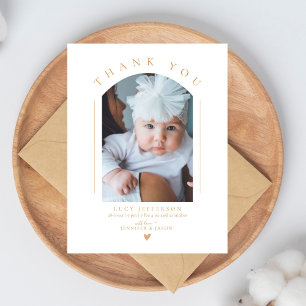Carte Postale Simple Arch Élégant Photo de Baby Shower