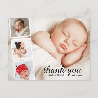 Carte Postale Simple baby shower thank you cards
