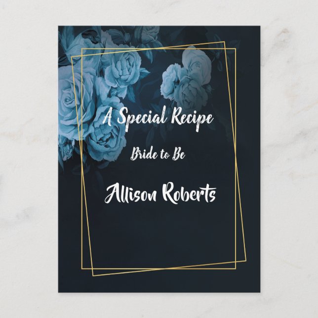 Carte Postale Simple Chic Cadre Géométrique Doré  Enterrement de (Devant)