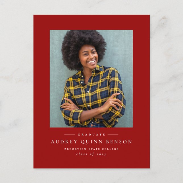 Carte postale simple classique de l'invitation de  (Devant)