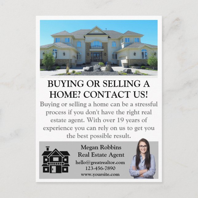 Carte Postale Simple courtier professionnel Investisseur immobil (Devant)