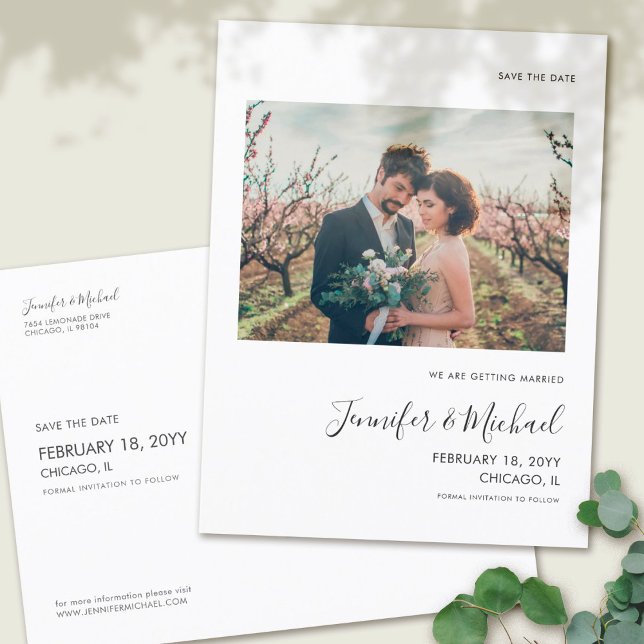 Carte postale simple de conception de photo pour a (Créateur téléchargé)