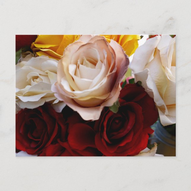 Carte postale simple de fleurs à l'aquarelle  (Devant)