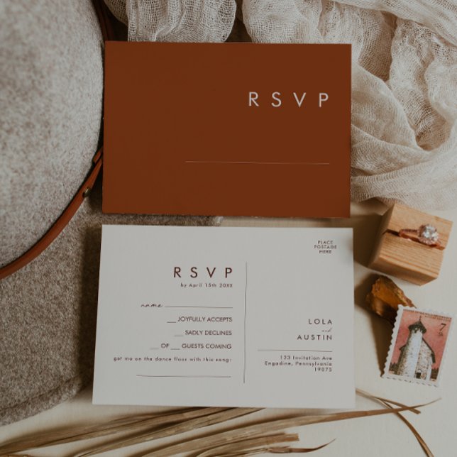 Carte Postale Simple Desert | Demande de chanson en terre cuite  (Créateur téléchargé)