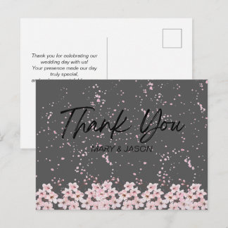 Carte Postale Simple Elegant Thank You Card