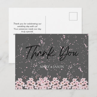 Carte Postale Simple Elegant Thank You Card
