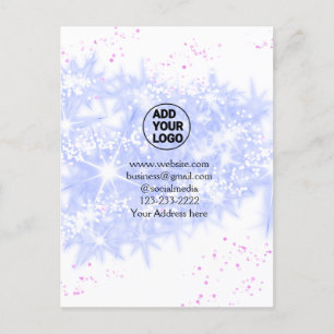 Carte Postale simple et minimal ajoutez votre logo/votre design