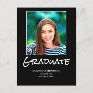 Carte postale simple Faire-part d'obtention d'un d