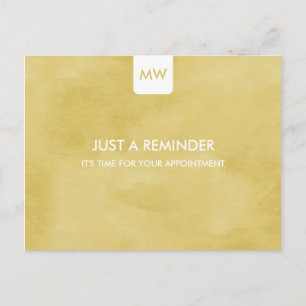 Carte Postale Simple Goldenrod Chic Nomination Rappel QR Code