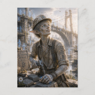 Carte Postale Simple Joie / Bâtisseur / Grand Pont