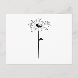 Carte Postale Simple marguerite de printemps