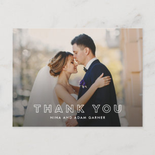 Carte postale simple Mariage en mode Plan