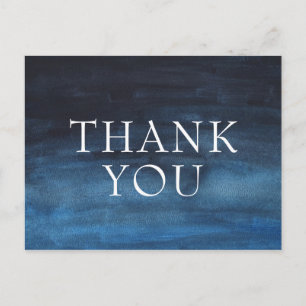 Carte Postale Simple Marine Blue Modern Business