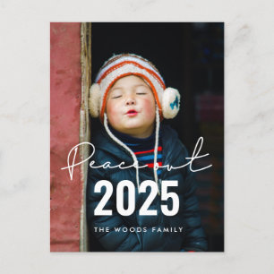 Carte Postale Simple minimaliste Paix sortie 2025 photo du Nouve