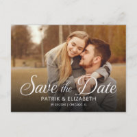Simple Moderne Faire-Part de Mariage Photo de Mise