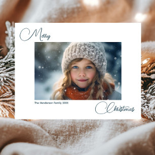 Carte Postale Simple moderne Joyeux Noël 1 Photo