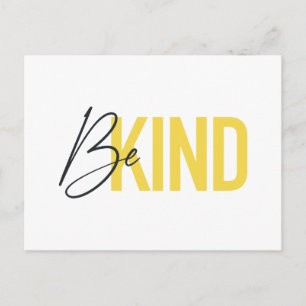 Carte Postale Simple, moderne, urbain cool design dynamique Be K