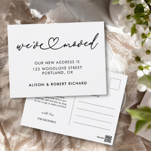 Carte Postale Simple : nous avons déplacé un nouveau Faire-part