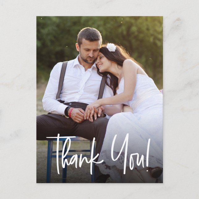 Carte Postale Simple personnalisation de mariage Photos Handlett (Devant)