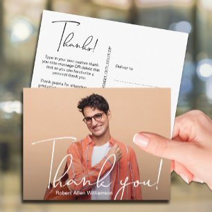 Carte Postale Simple Remerciement de Diplôme Photo