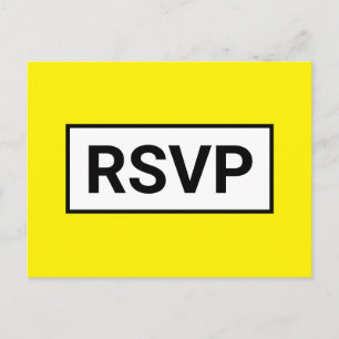 Carte postale simple "RSVP"