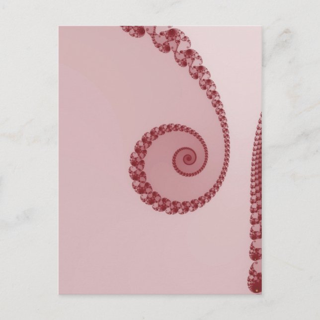Carte postale simple spirale prune (Devant)
