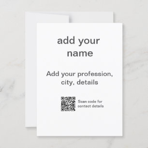 Carte Postale Simple vert minimal ajouter votre nom de texte num