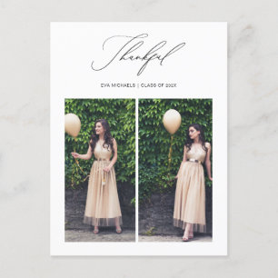 Carte Postale Simplement grâce à la graduation deux Merci photo