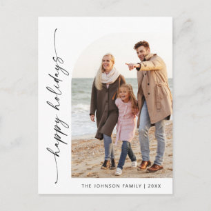 Carte Postale Simply Elegant Holiday PHOTO Noël Salutation