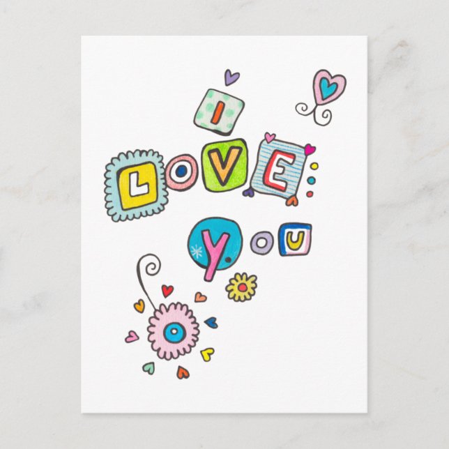 Carte Postale Simply Love (Devant)