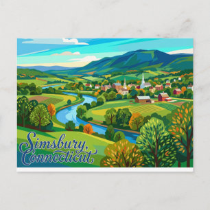 Carte Postale Simsbury Connecticut
