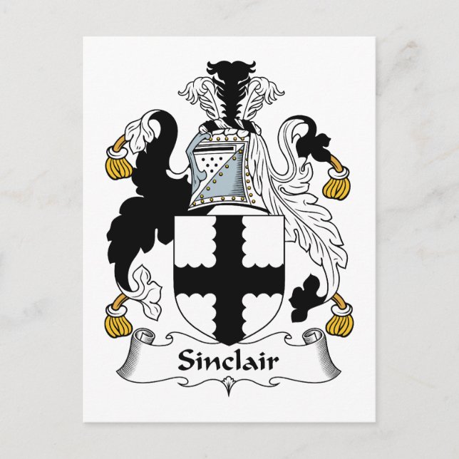 Carte Postale Sinclair Family Crest (Devant)