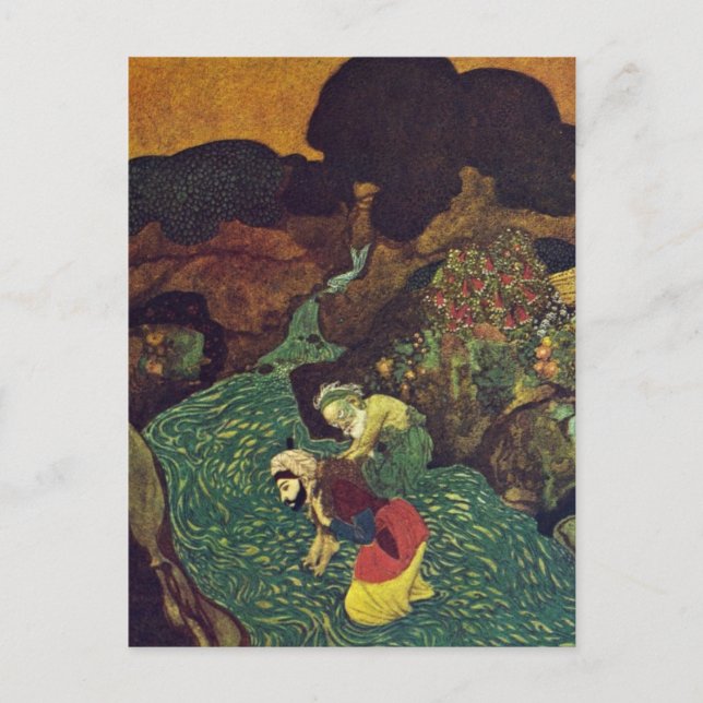 Carte Postale Sindbad le marin de Dulac 1907 (Devant)