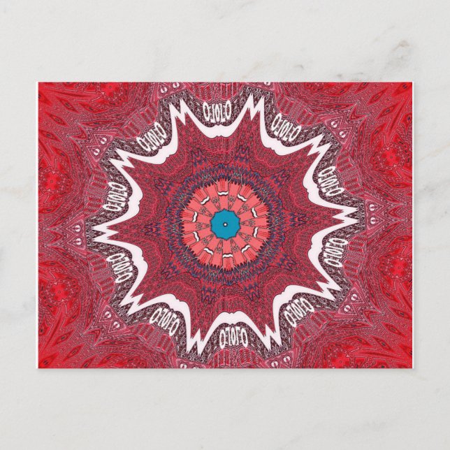Carte Postale Sindhi Ethnic Tribal Motif Art (Devant)