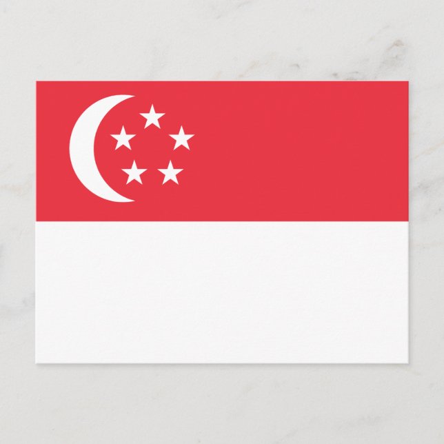 Carte Postale Singapore Flag (Devant)