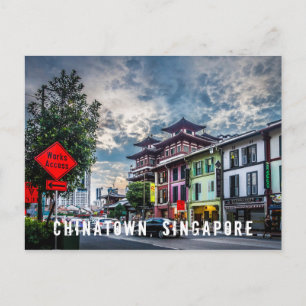 Carte postale Singapour Chinatown vibrante et colo