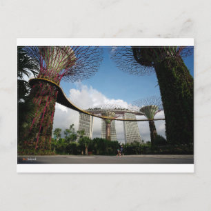 Carte Postale Singapour - Garden By The Bay et Marina Bay Sands